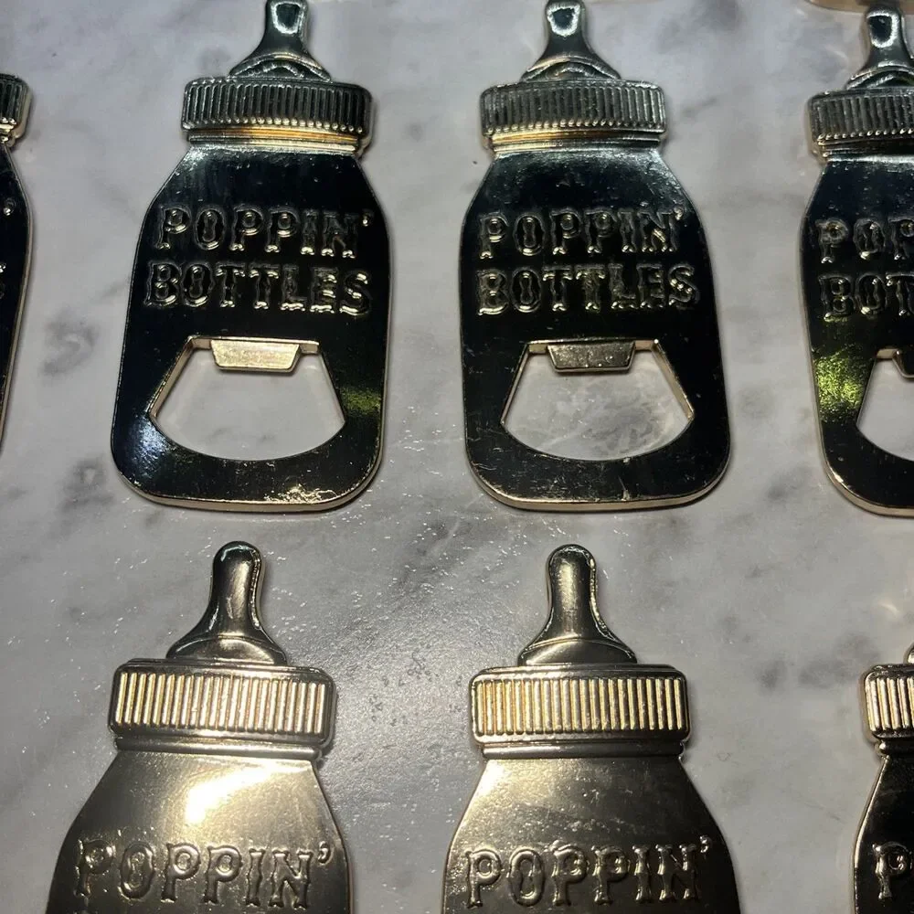 Baby Bottle Openers for Baby Shower Party Favors, Gifts keepsake, boys 24 piece